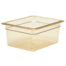 (6 stk.) CAMBRO | H-PAN™ Varmebestandige GN-beholdere 1/2 - Ravfarvet - Dybde 150 mm