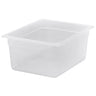 (6 stk.) CAMBRO | Camwear® polypropylen GN-beholdere 1/2 - mælkefarvet - dybde 150 mm