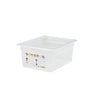 (6 stk.) CAMBRO | SafeTrak - Polypropylenbeholdere GN 1/2 - Milky - Højde: 150mm