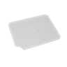 Låg med skeudskæring - plast - 265x200x7 mm - transparent