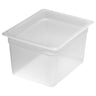 (6 stk.) CAMBRO | Camwear® polypropylen GN-beholdere 1/2 - mælkefarvet - dybde 200 mm