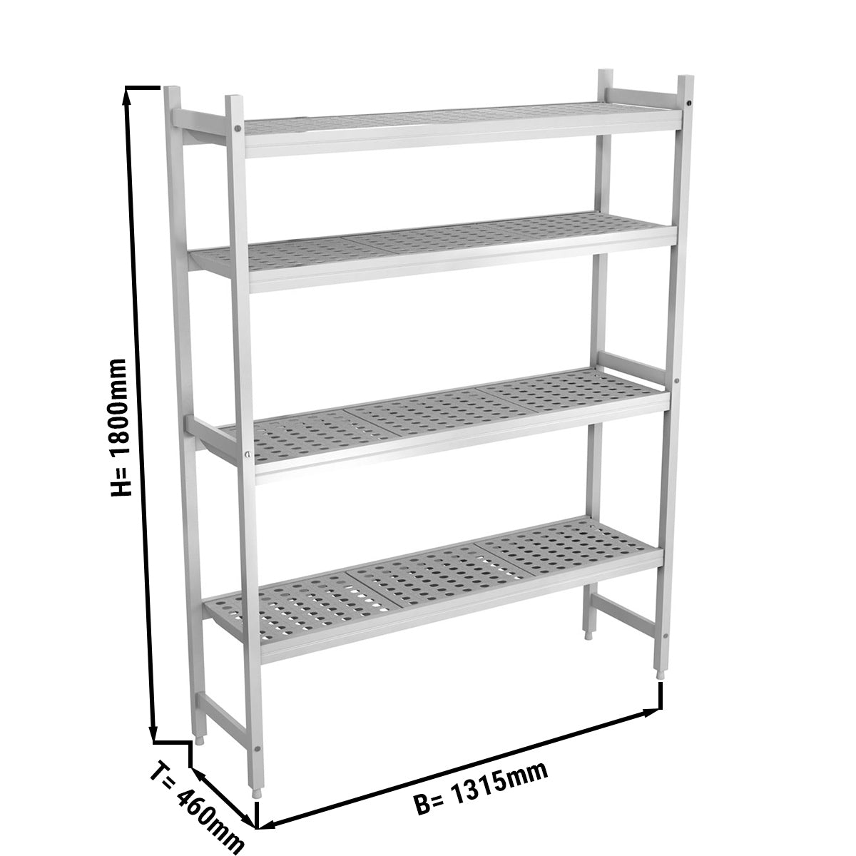 Aluminium bundreol - 1315 x 1800 mm