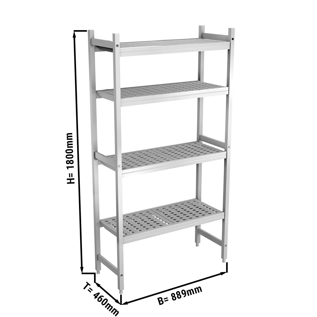 Aluminium bundreol - 889 x 1800 mm