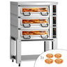 Elektrisk pizzaovn Power – 4 + 4 + 4x 34 cm – manuel – inkl. hætte & understel
