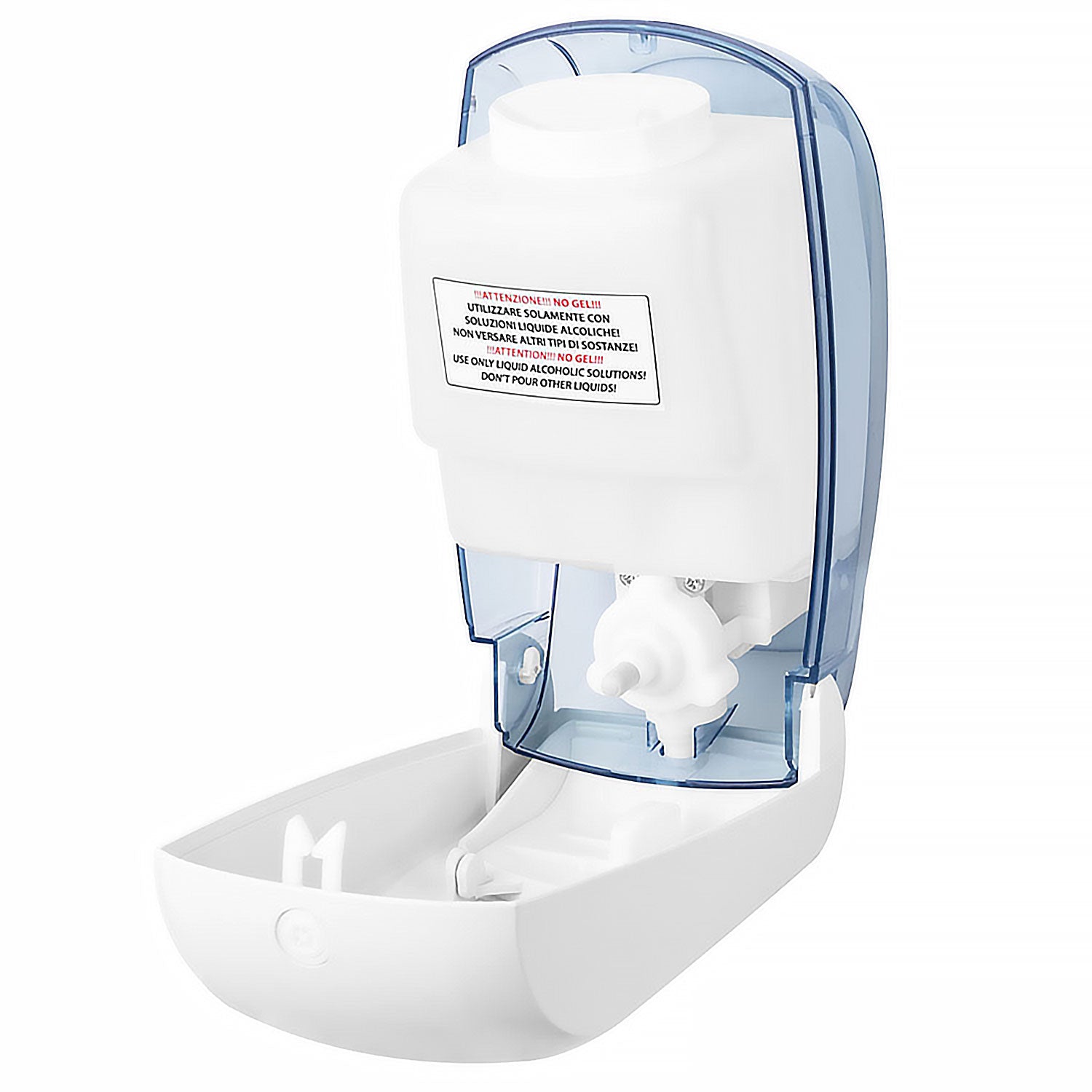 AIR-WOLF | WC-sæderenser med trykknap - 1000 ml - ABS-plast - hvid