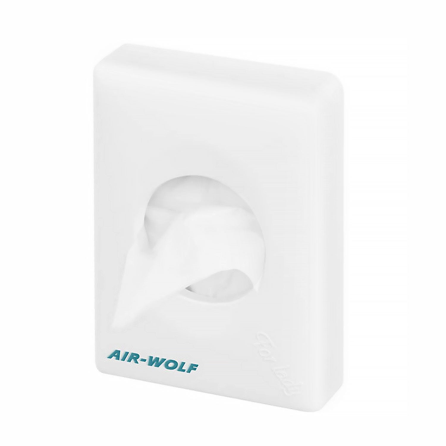 AIR-WOLF | Dispenser til hygiejneposer til op til 25 hygiejneposer - ABS-plast - hvid