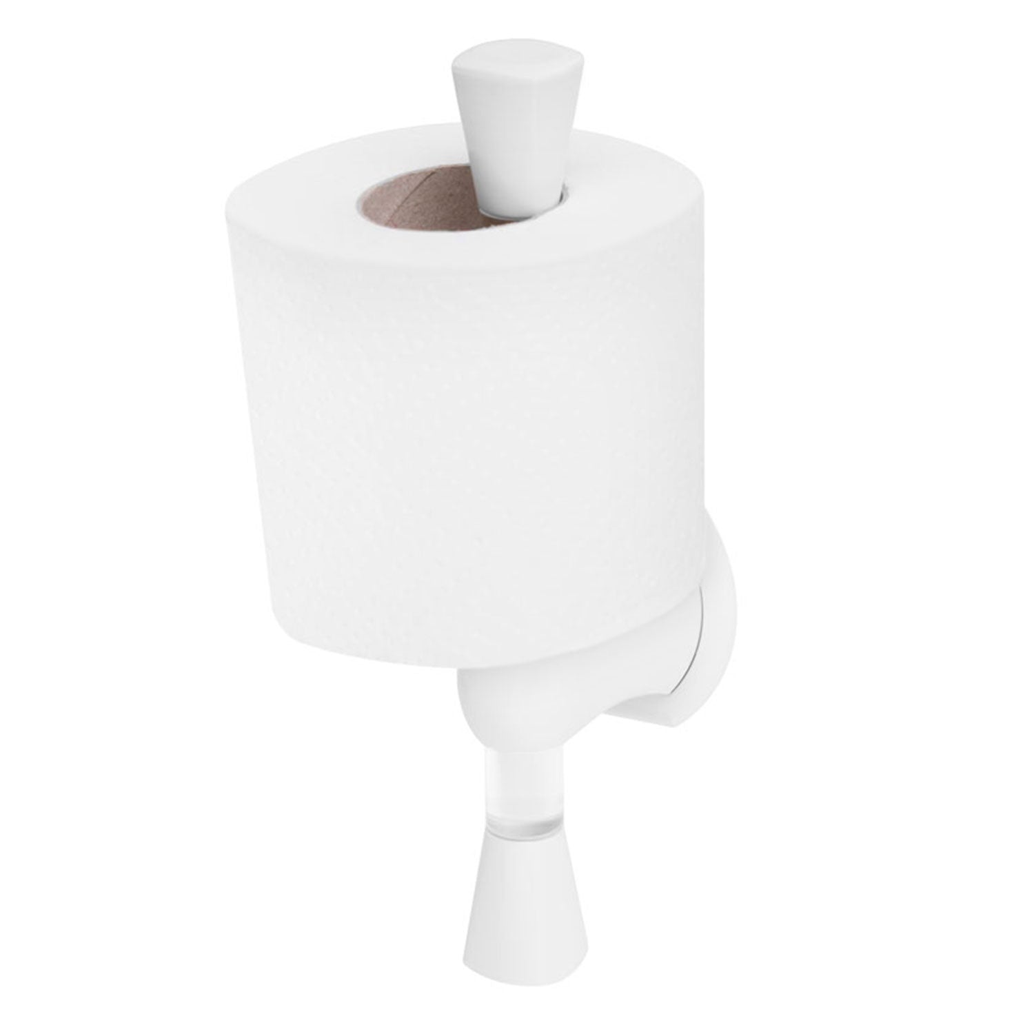 AIR-WOLF | Toiletrulleholder til 1 husholdningsrulle - ABS-plast - hvid