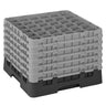 CAMBRO | CAMRACK® - Kurv til glasvask 1/1 med 6 forlængere - 500x500mm - 36 rum - Sort