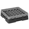 CAMBRO | CAMRACK® - Kurv til glasvask 1/1 med 1 forlænger - 500x500mm - 36 rum - Sort