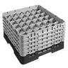 CAMBRO | CAMRACK® - Kurv til glasvask 1/1 med 5 forlængere - 500x500mm - 36 rum - Sort