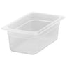 (6 stk.) CAMBRO | Camwear® polypropylen GN-beholdere 1/4 - mælkeagtig - dybde 100 mm
