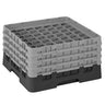 CAMBRO | CAMRACK® - Kurv til glasvask 1/1 med 4 forlængere - 500x500mm - 49 rum - Sort