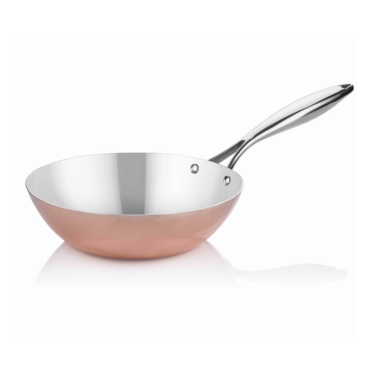 Wok-pande i kobber - Ø 24 cm