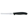 VICTORINOX | SWISS CLASSIC - Tomat- og bordkniv med savtakket kant - Blad: 110 mm