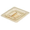 (6 stk.) Cambro | H-PAN™ - varmebestandigt GN 1/6 fladt låg - med greb - rav