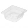(6 stk.) CAMBRO | Camwear® polypropylen GN-beholder 1/6 - mælkefarvet - dybde 65 mm