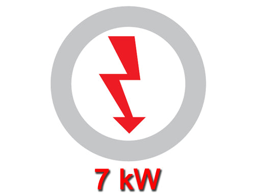 Elektrisk komfur 2 firkantede plader (7 kW)