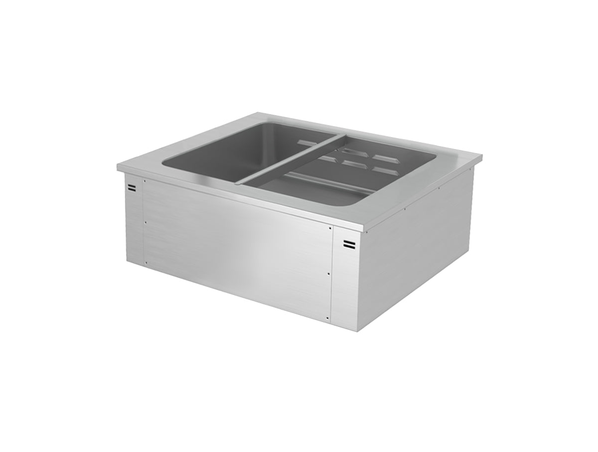 Bain marie til indbygning 0,8 m - serie A