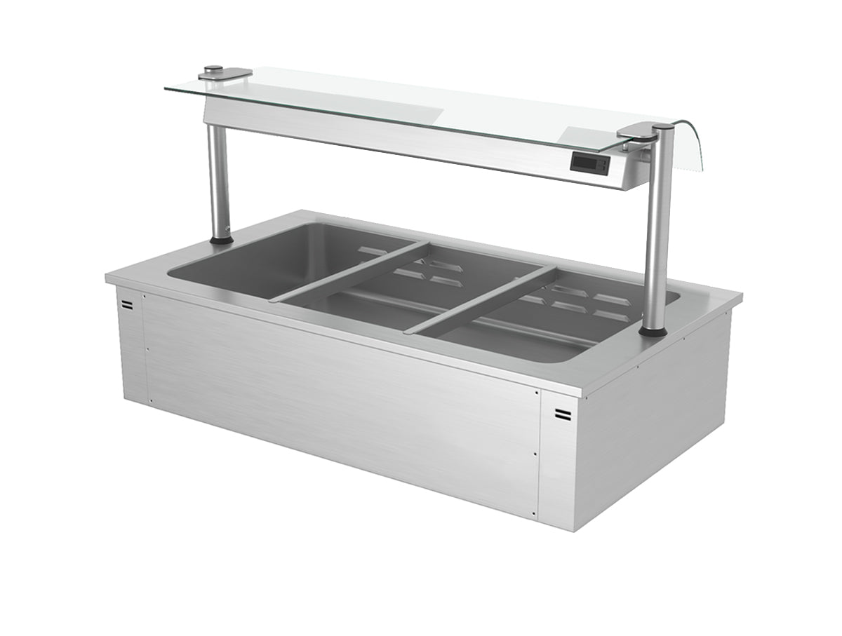 Bain marie til indbygning 1,1 m - serie B