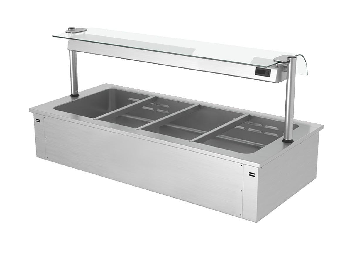 Bain marie til indbygning 1,5 m - serie B