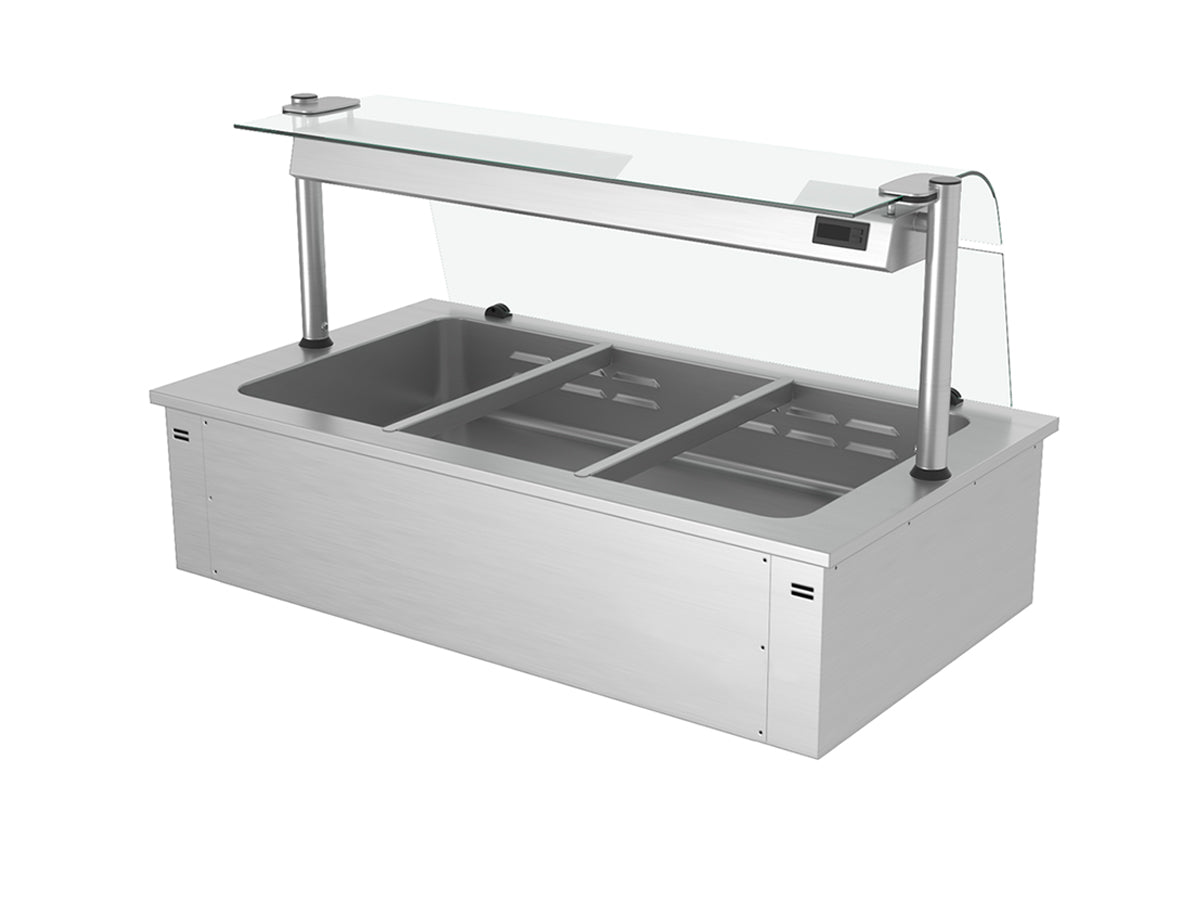 Bain marie til indbygning 1,1 m - serie C