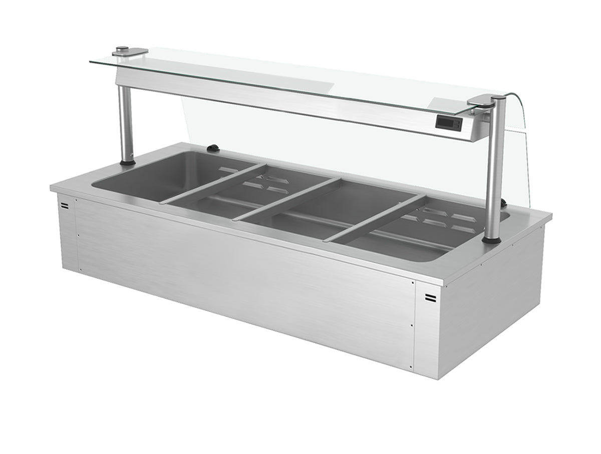 Bain marie til indbygning 1,5 m - serie C