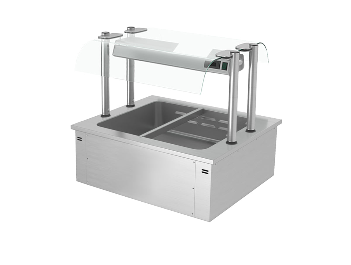 Bain marie til indbygning 0,8,m - serie D