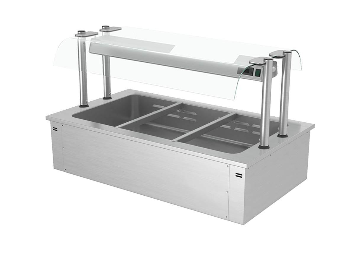 Bain marie til indbygning 1,1,m - serie D