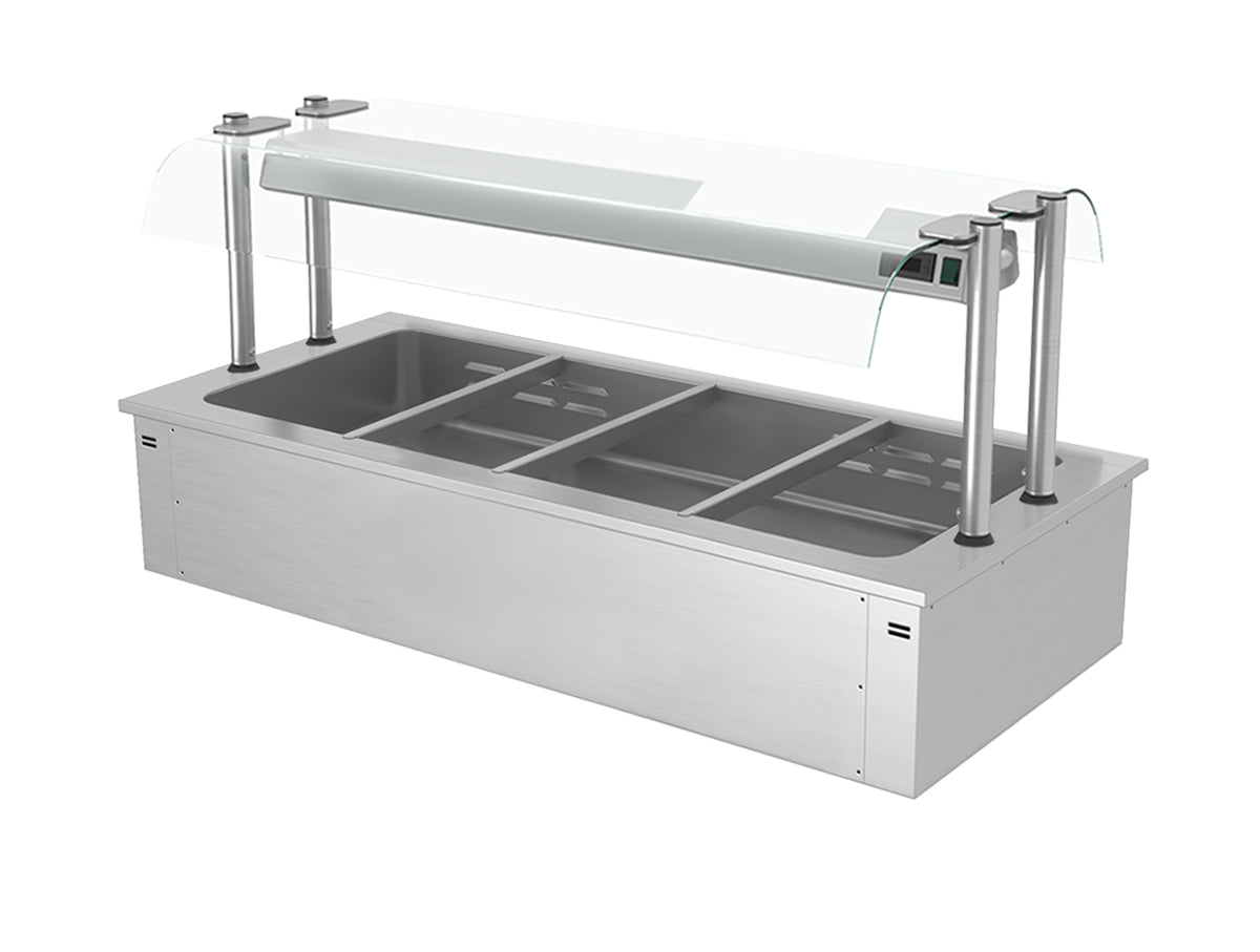 Bain marie til indbygning 1,5,m - serie D