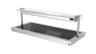 Varmeplade til indbygning i rustfrit stål - 1460 mm - 4x GN 1/1 - 1,8 kW - med nyseskærm i glas