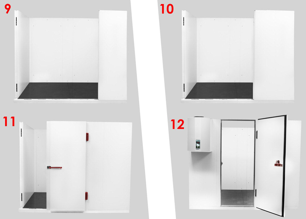 Fryserum 1,25 x 1,95 m - højde: 2,19 m - 3,58 m³