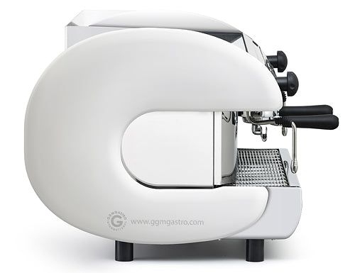 Espresso / kaffemaskine, 2 sæder / hvid