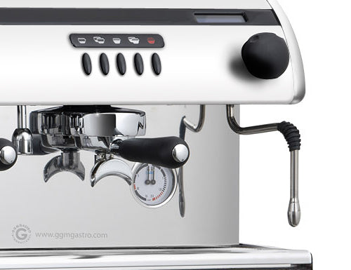 Espresso / kaffemaskine, 3 sæder / hvid