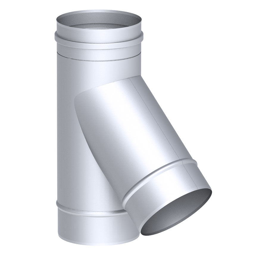 T-forbindelsesrør 87  ° i rustfrit stål / Ø 200 mm