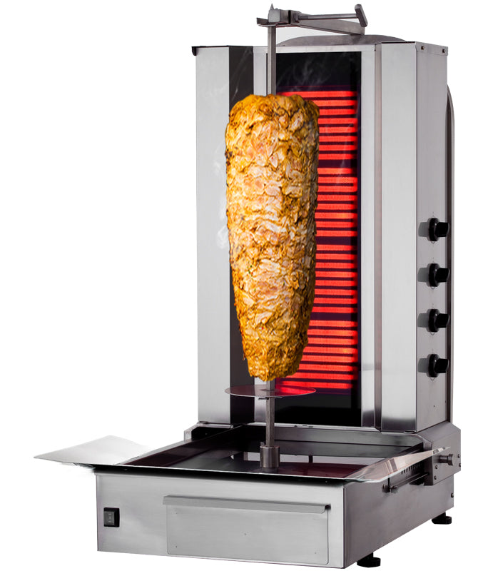 Kebabsteger 4 brænder / maksimum 60 kg