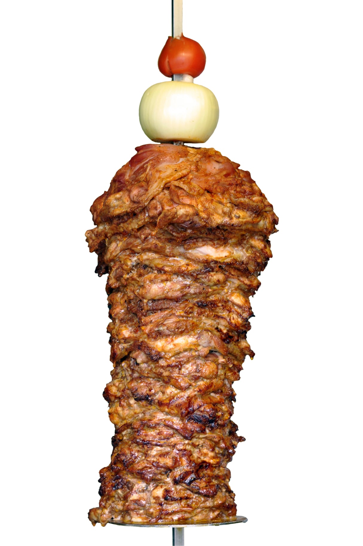 Kebabspyd til Kebabgrill med 3 brændere & Motor ovenfor