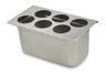 (6 stk.) Flaskeholder / bottle organizer - til squeeze- og doseringsflasker - til 6 flasker (592 ml) - passer til GN 1/3
