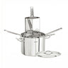 Pastaindsatsgryde - Rustfrit stål (AISI 304) - 22,4 l - Ø 360 mm - Højde: 220 mm - inkl. 4 sigter