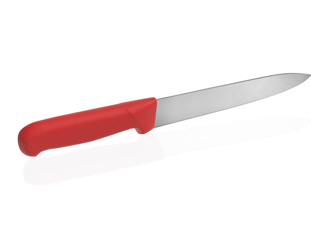 Kødkniv - 20 cm - rød