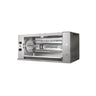 Gas rotationskyllingegrill PREMIUM med 4 spyd til 24 kyllinger - 1395 x 660 x 626 mm