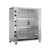 Gas rotationskyllingegrill PREMIUM med 12 spyd til 72 kyllinger - 1395 x 660 x 1876 mm