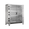 Gas rotationskyllingegrill PREMIUM med 12 spyd til 72 kyllinger - 1395 x 660 x 1876 mm