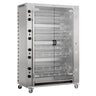Gas rotationskyllingegrill PREMIUM med 16 spyd til 96 kyllinger - 1395 x 660 x 2057 mm