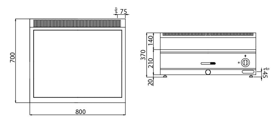 Bain marie 2xGN1/1