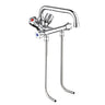 Single mixer tap med to nedre skylle rør &amp drejebånd