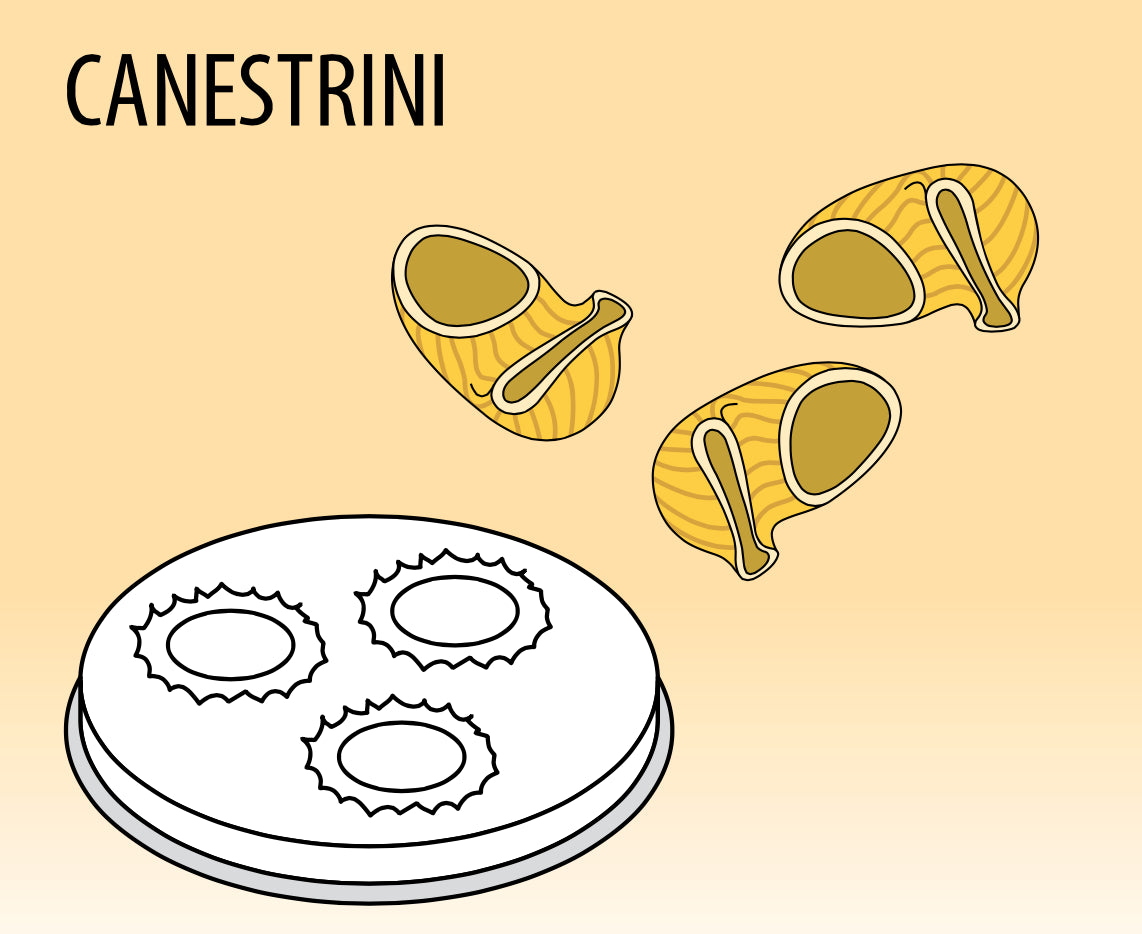 Pastaformskive Canestrini Ø 16 mm