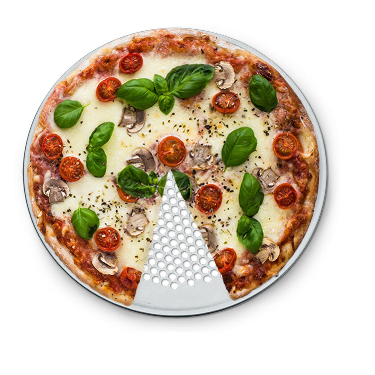 Pizzaplade - perforeret - Ø 30 cm