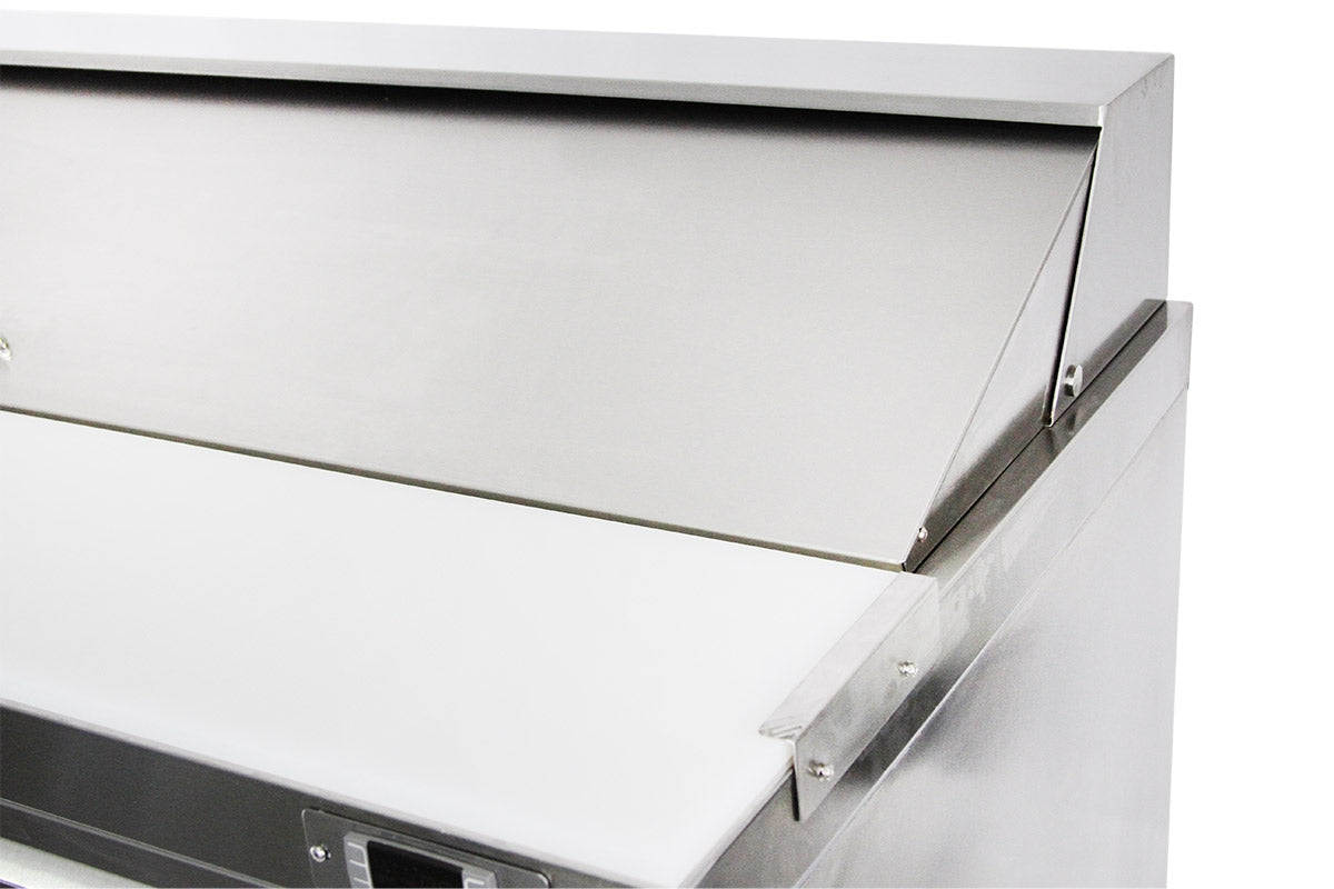 Saladette / Pizzadisk PREMIUM - 1,60 x 0,86 m – 510 liter - med 2 Døre