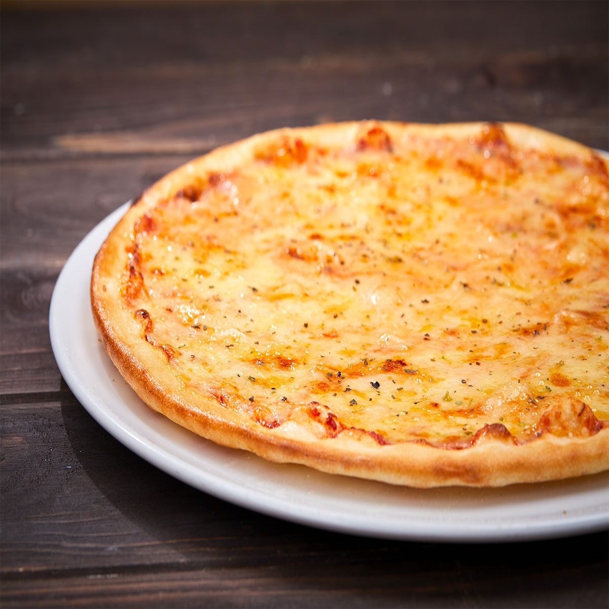 (12 stk.) PERA White - Flad tallerken - Pizza tallerken - Ø 30 cm
