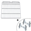 Plastificeret gitterhylder - 450 x 420 mm